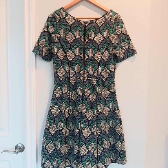 Anthropologie Hollyhock Dress by HD in Paris Women’s Size Medium in Green Blue - Picture 7 of 8